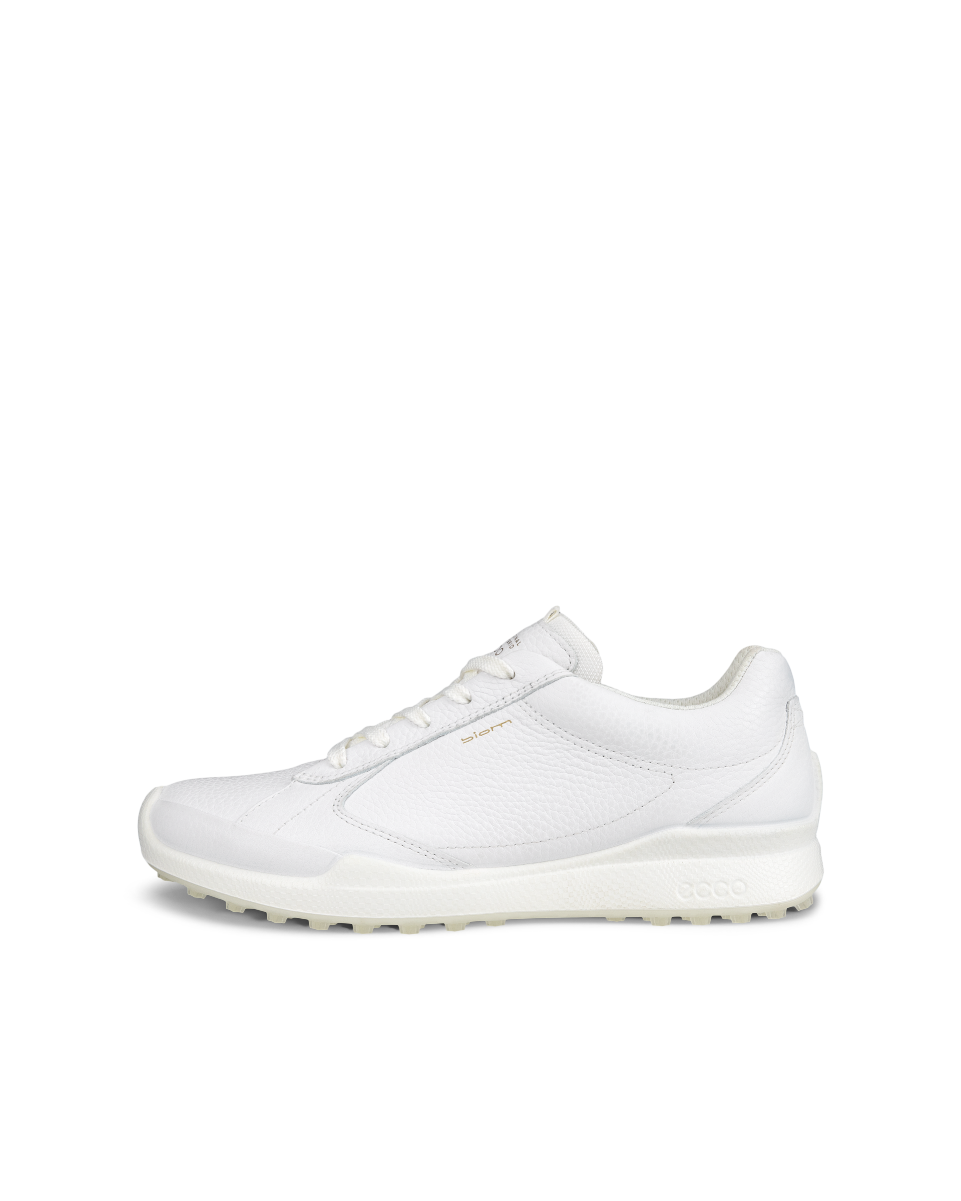 Women's ECCO® BIOM Golf Hybrid Leather Shoe - White - Outside