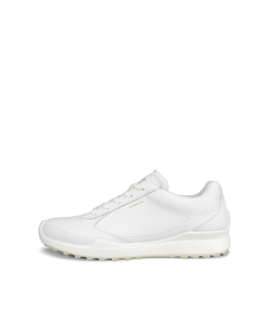 Women's ECCO® Golf Biom Hybrid Leather Golf Shoe - White - Outside