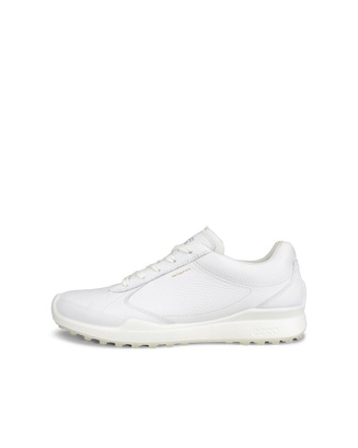 Women's ECCO® Golf Biom Hybrid Leather Golf Shoe - White - Outside