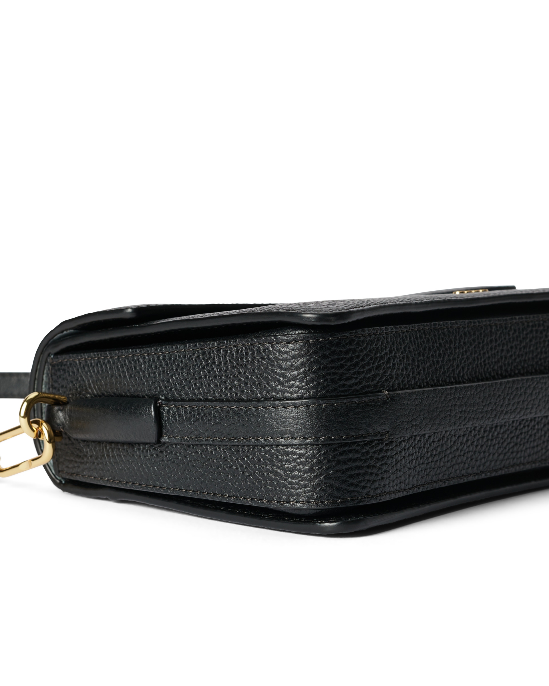 ECCO® Leather Pinch Crossbody Bag - Black - Detail-2