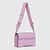 ECCO® Groove Leather Pinch Crossbody Bag - Pink - Main