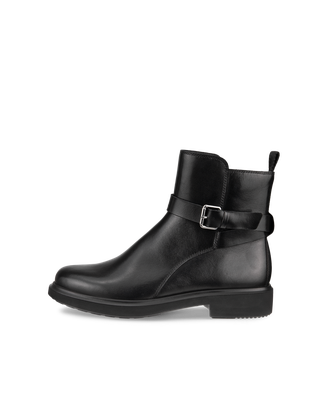 ECCO® Metropole Amsterdam bottes de pluie en cuir pour femme - Noir - Outside