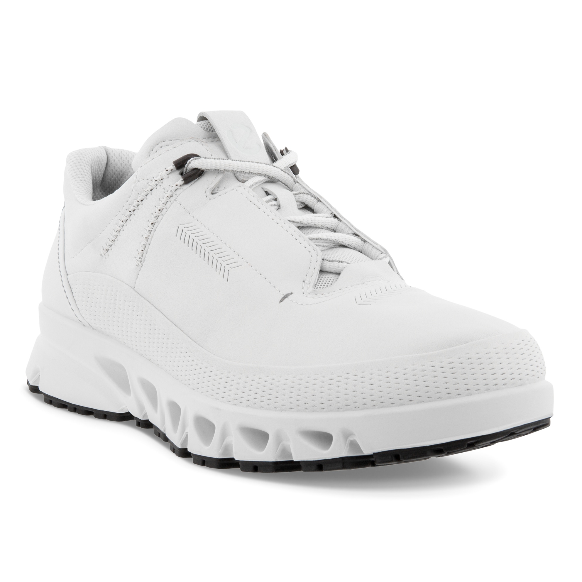 Men's ECCO® Multi-Vent Leather Gore-Tex Outdoor Sneaker - White - Main