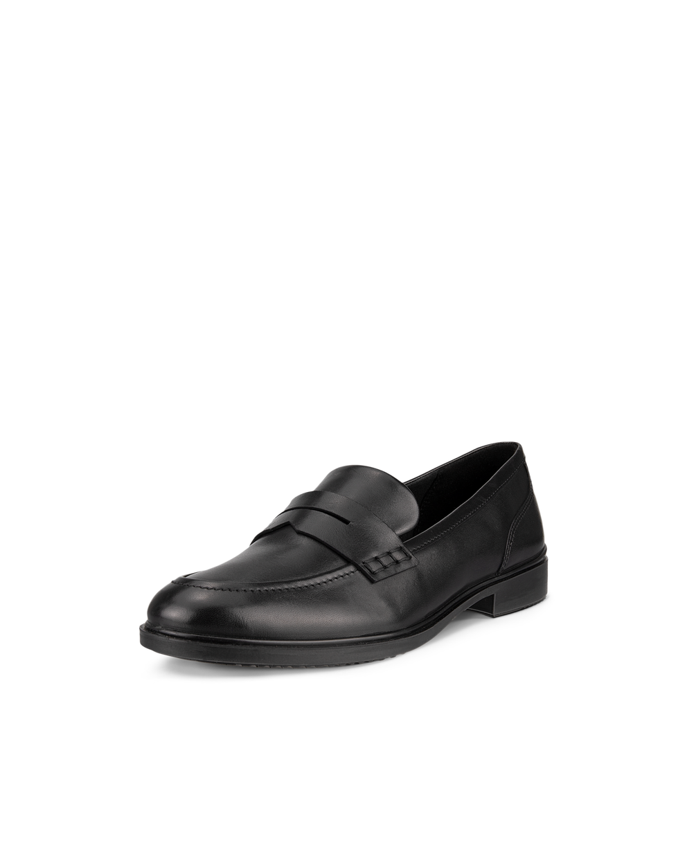 Women's ECCO® Dress Classic 15 Leather Loafer - Black - Main