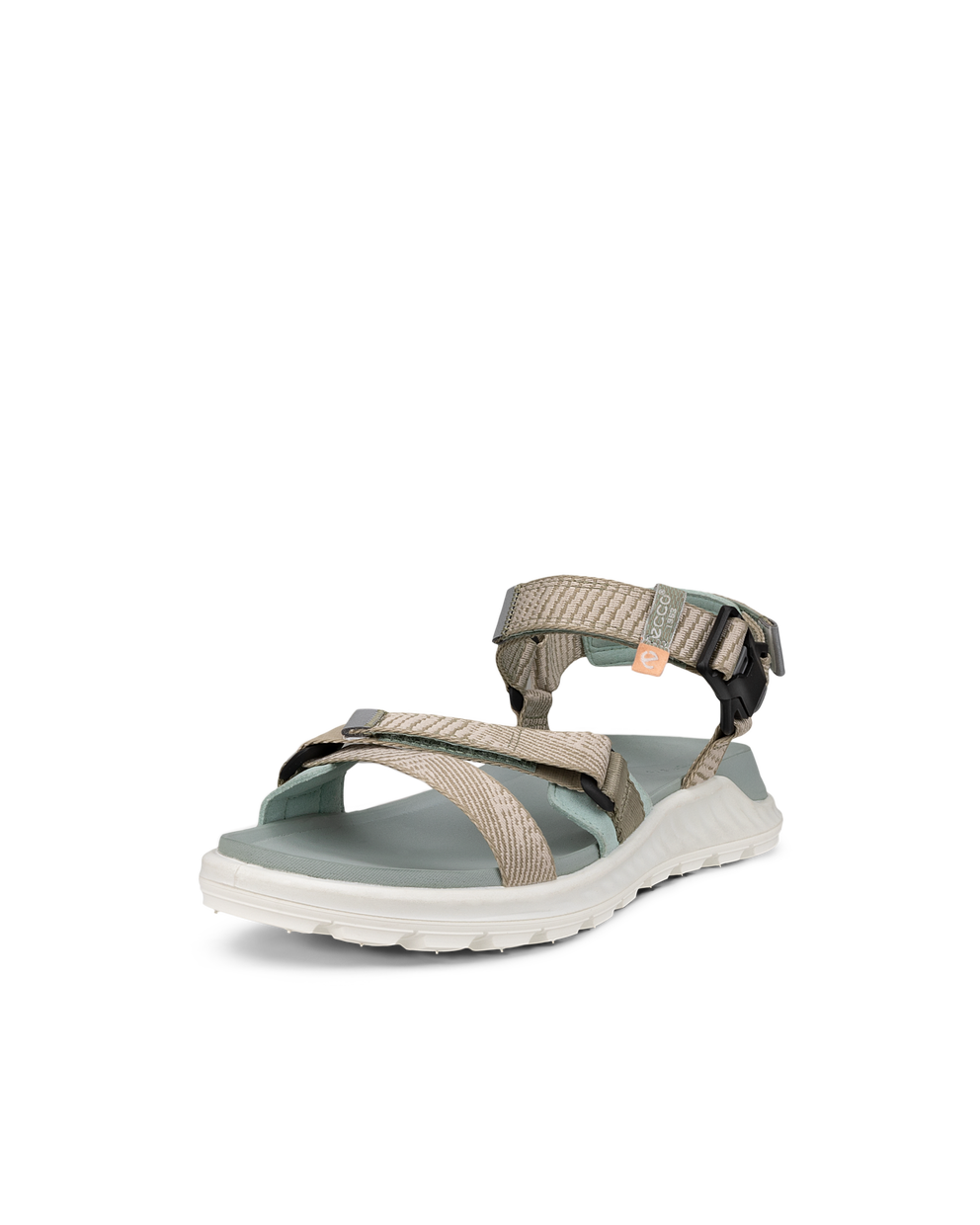 Women's ECCO® Exowrap Textile Sandal - Beige - Main