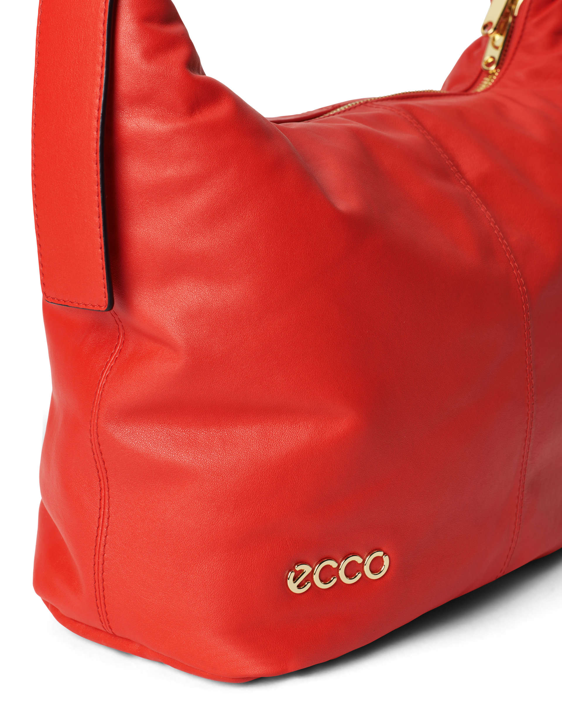 ECCO® Sac hobo en cuir - Rouge - Detail-1