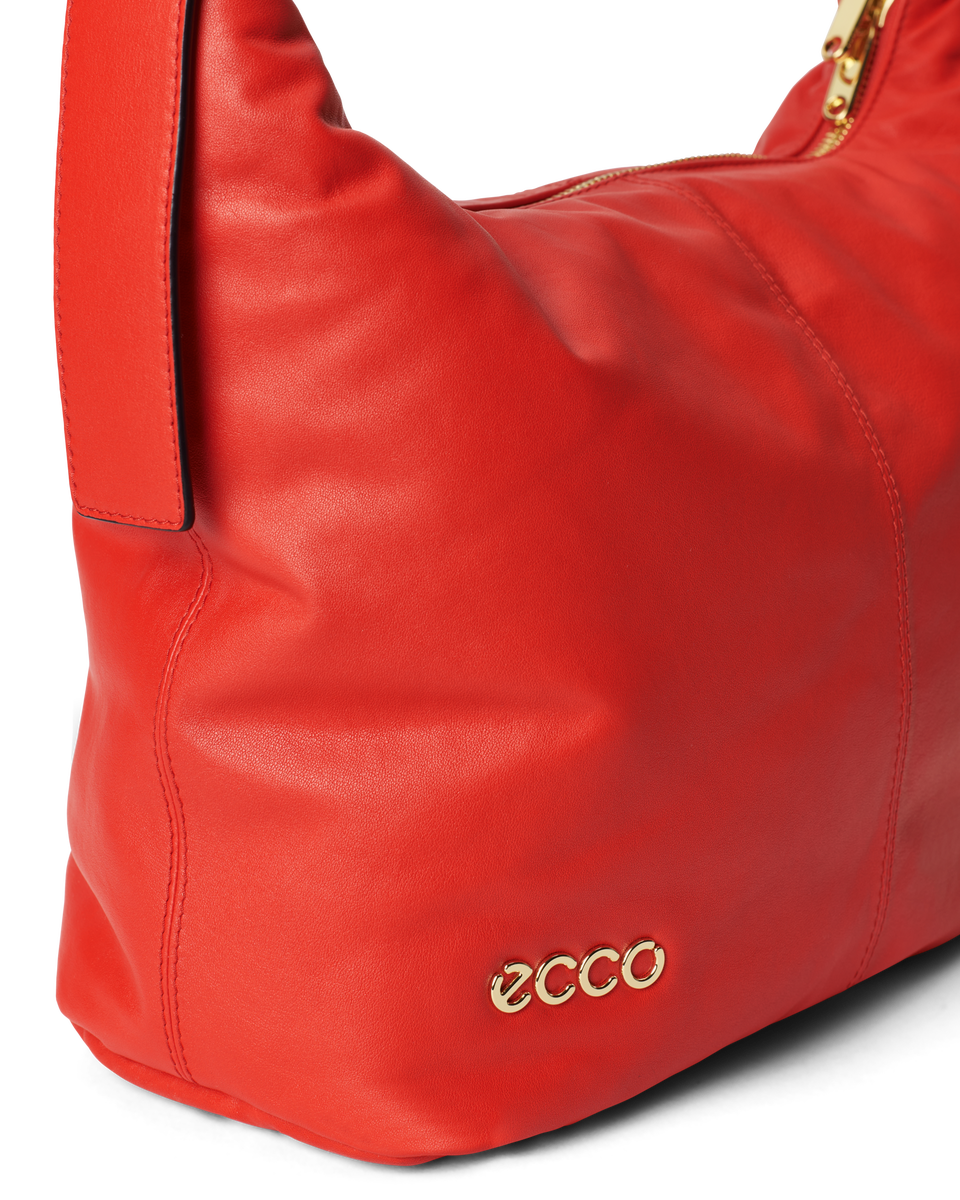 ECCO® Mahukas nahast õlakott - Punane - Detail-1