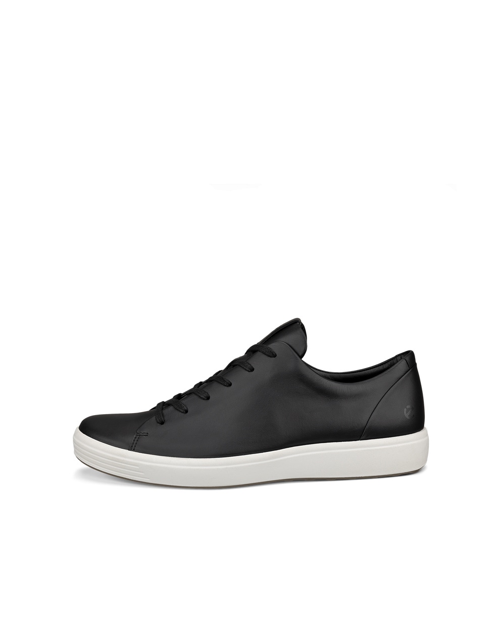 Men's ECCO® Soft 7 Leather Lace-Up Shoe - Black - Outside