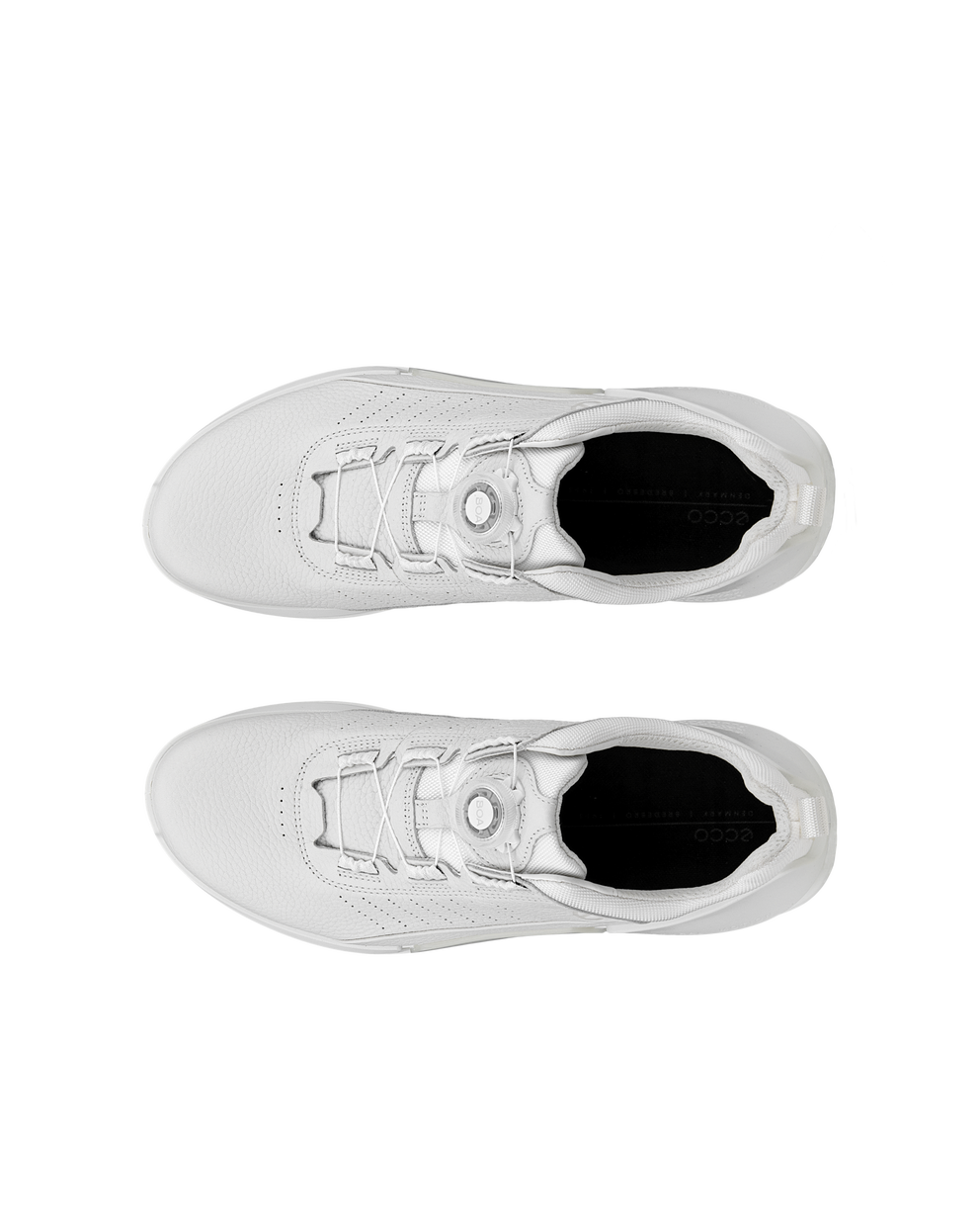 남성 ECCO® Biom 2.0 가죽 트레이너 - White - Top left pair