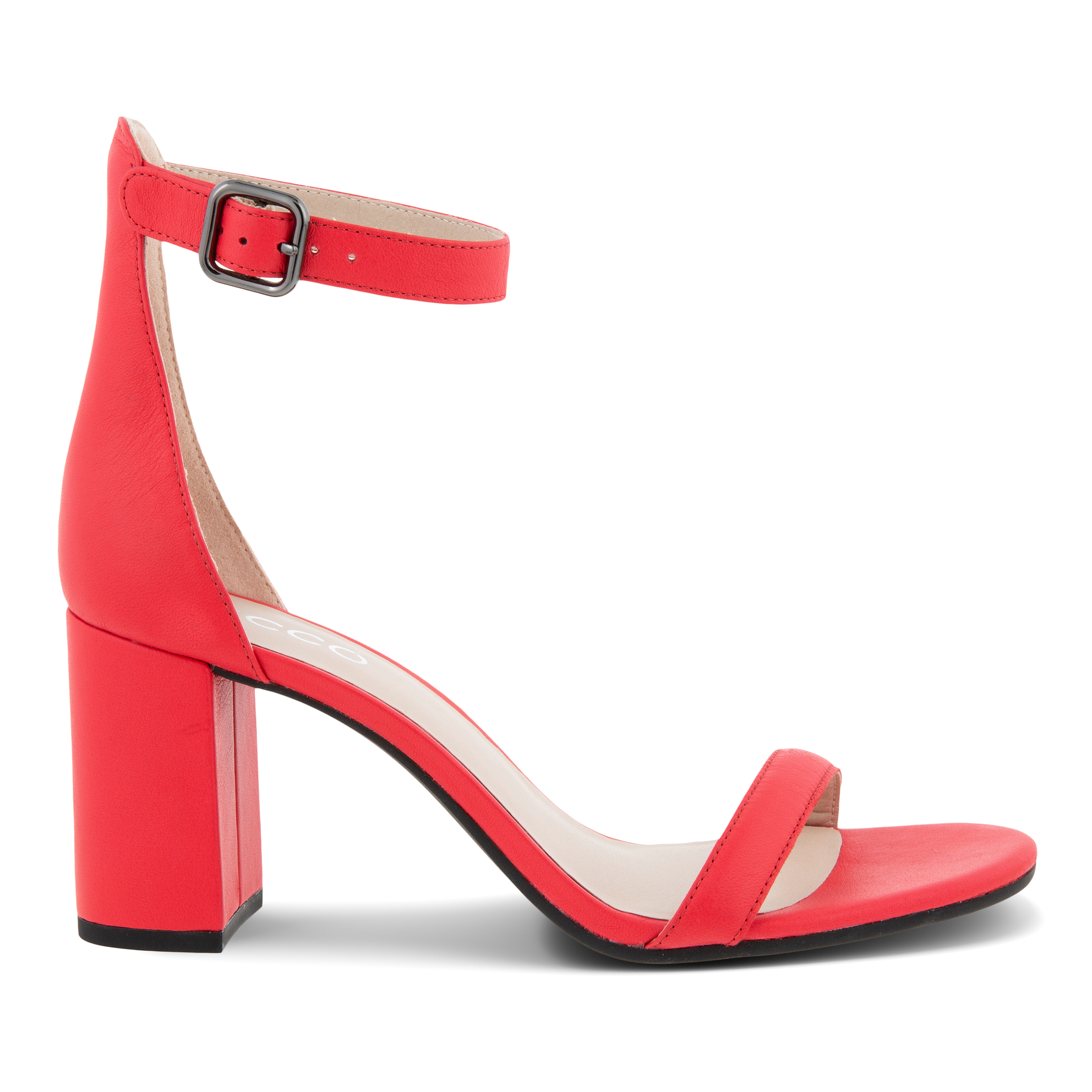 ECCO Elevate 75 Block Sandal - Red - Outside