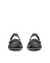 Unisex ECCO® Cozmo E Two-Strap Sandal - Black - Front pair