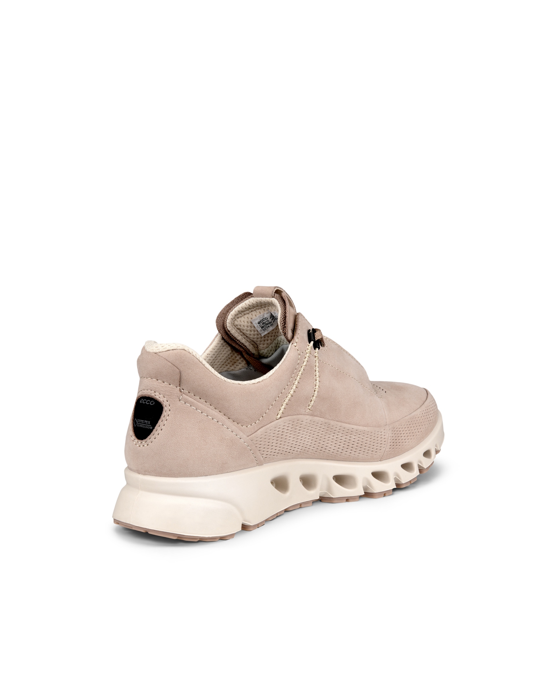 Women's ECCO® Multi-Vent Nubuck Gore-Tex Shoe - Beige - Back