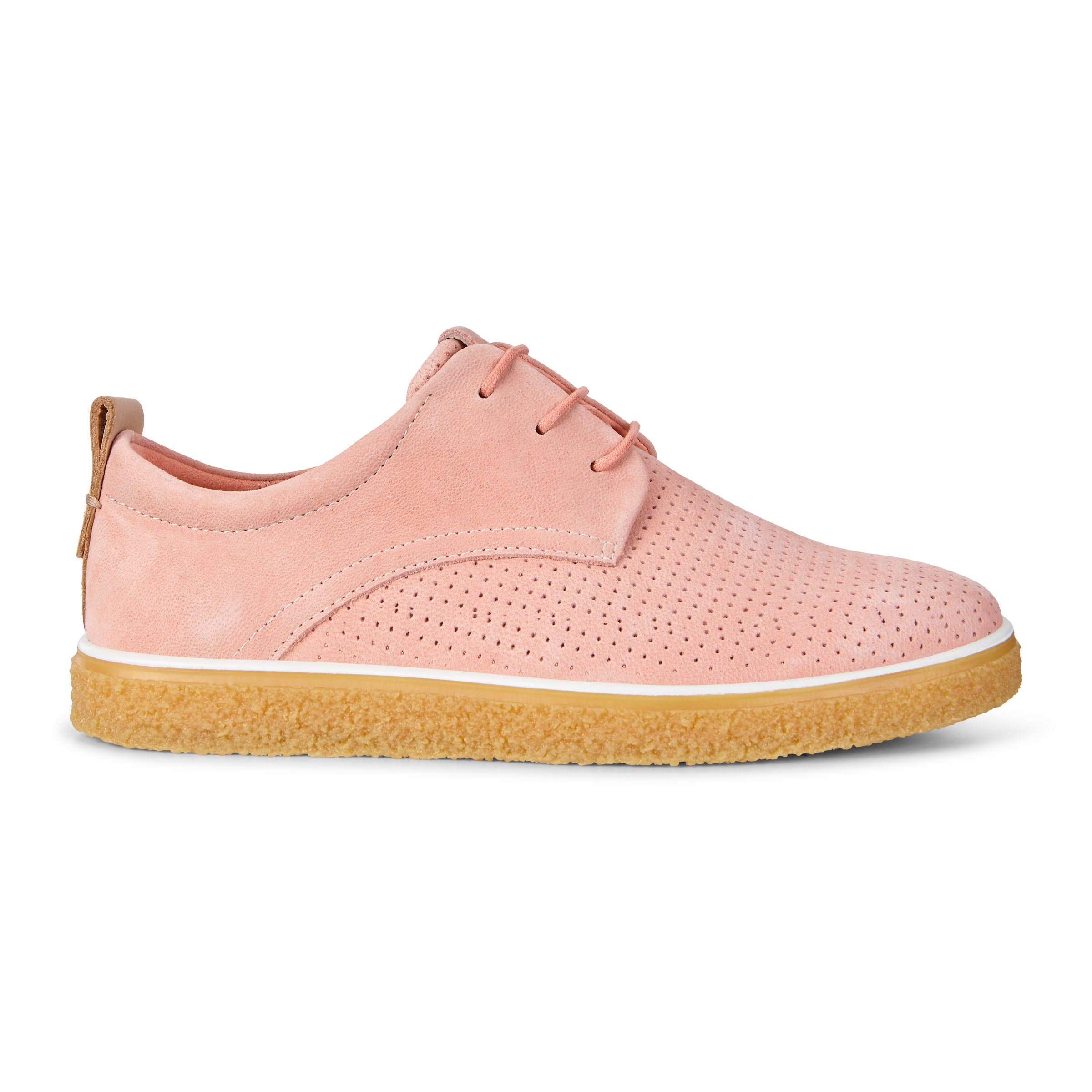 ECCO Womens Crepetray Tie Pink