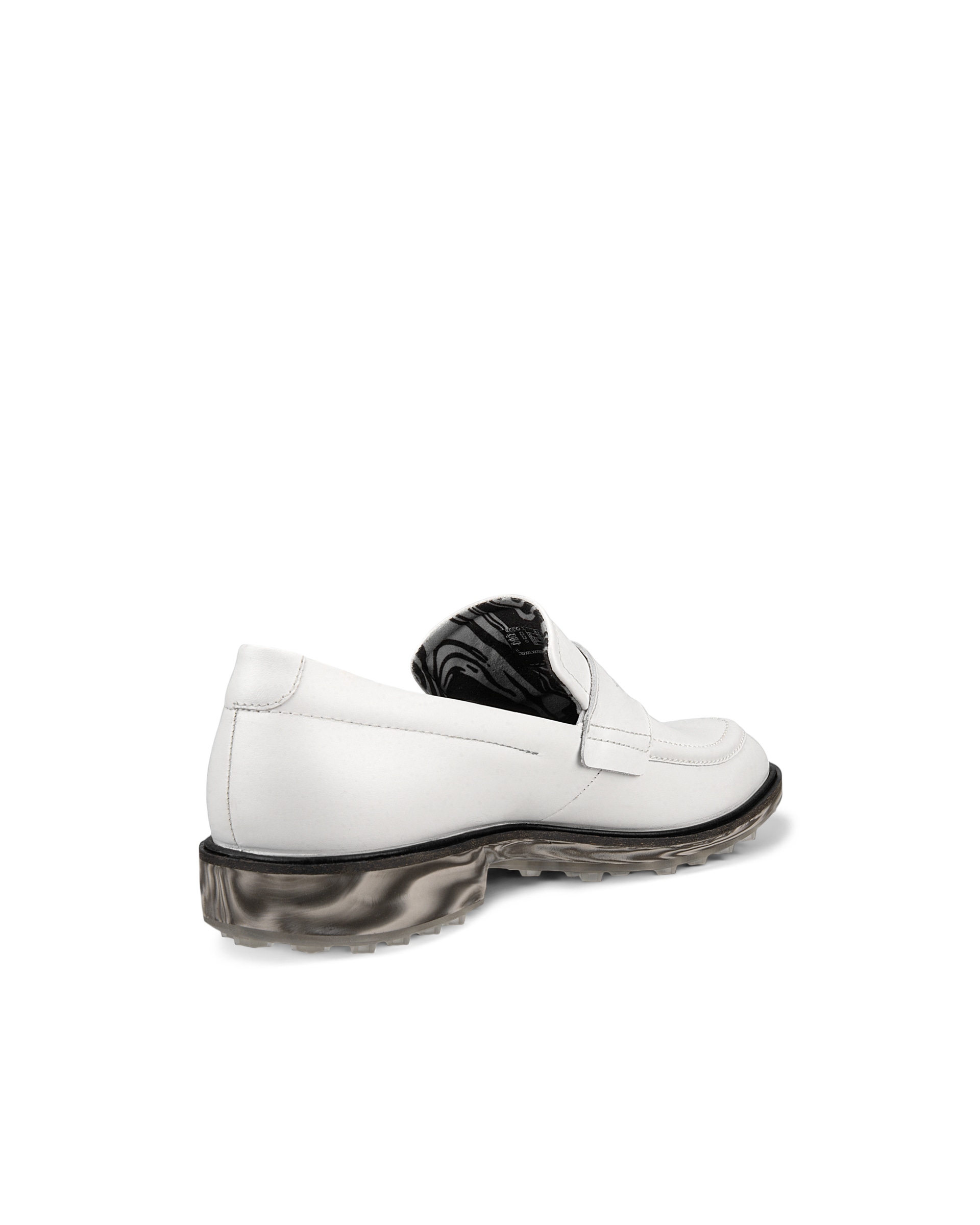 Men's ECCO® Golf Classic Hybrid (Ice Cream Collection) Leather Shoe - White - Back