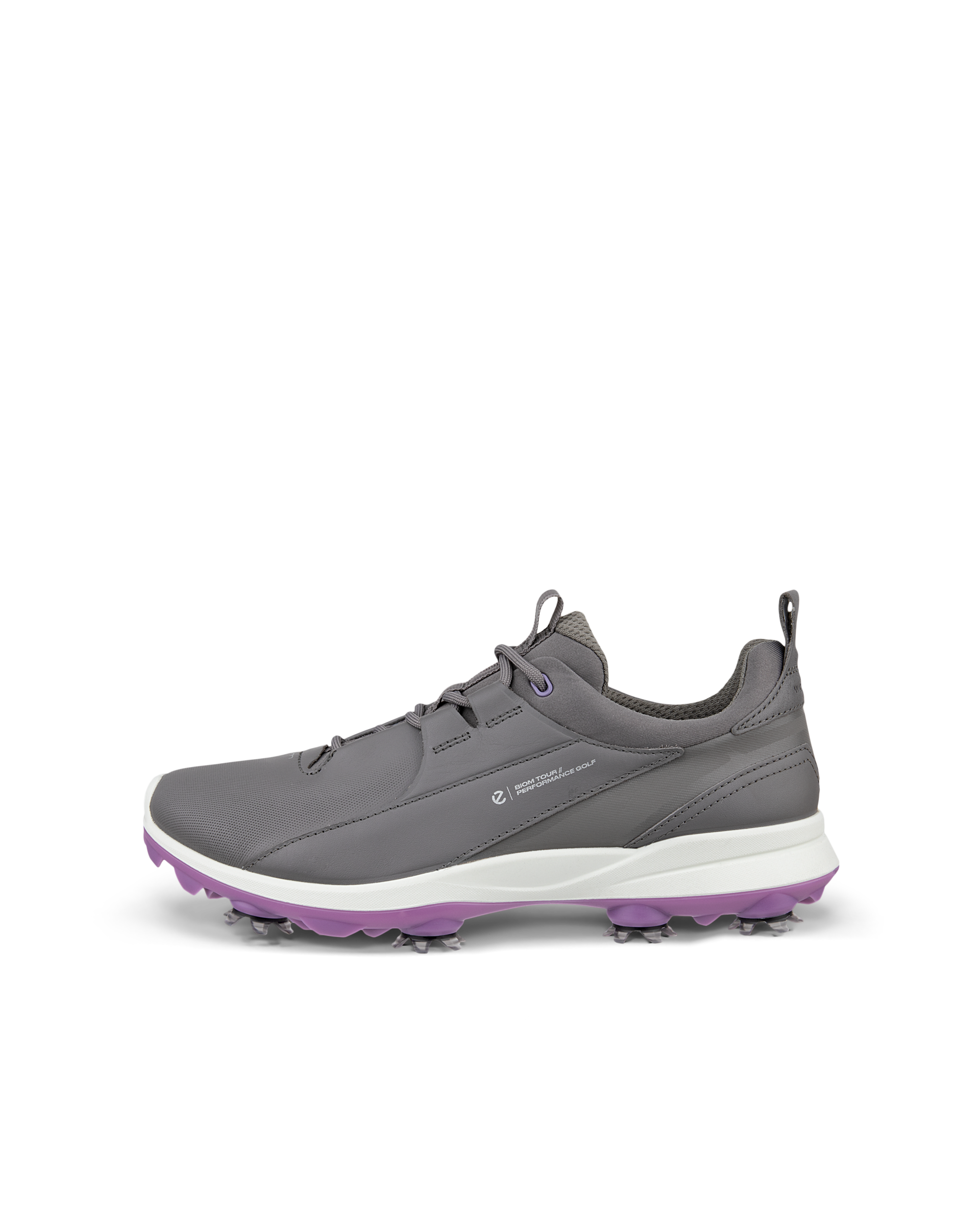 Women s ECCO Golf Biom Tour Leather Waterproof Spikes Shoe Grey