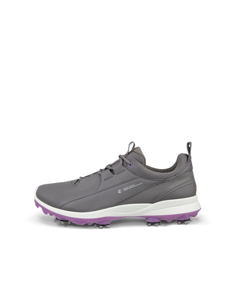 Women s ECCO Golf Biom Tour Leather Waterproof Spikes Shoe Grey