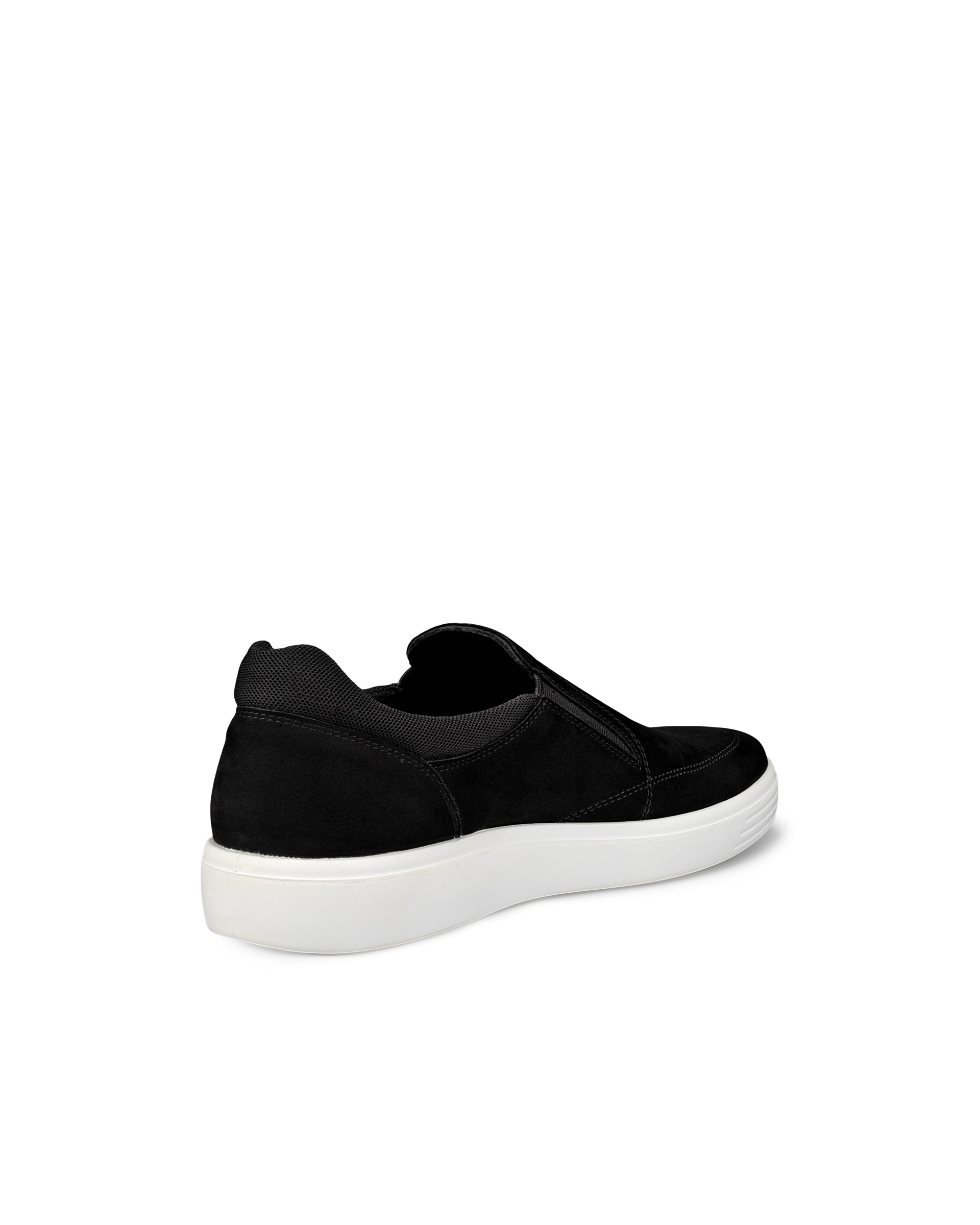 Men's ECCO® Classic Nubuck Slip-On - Black - Back