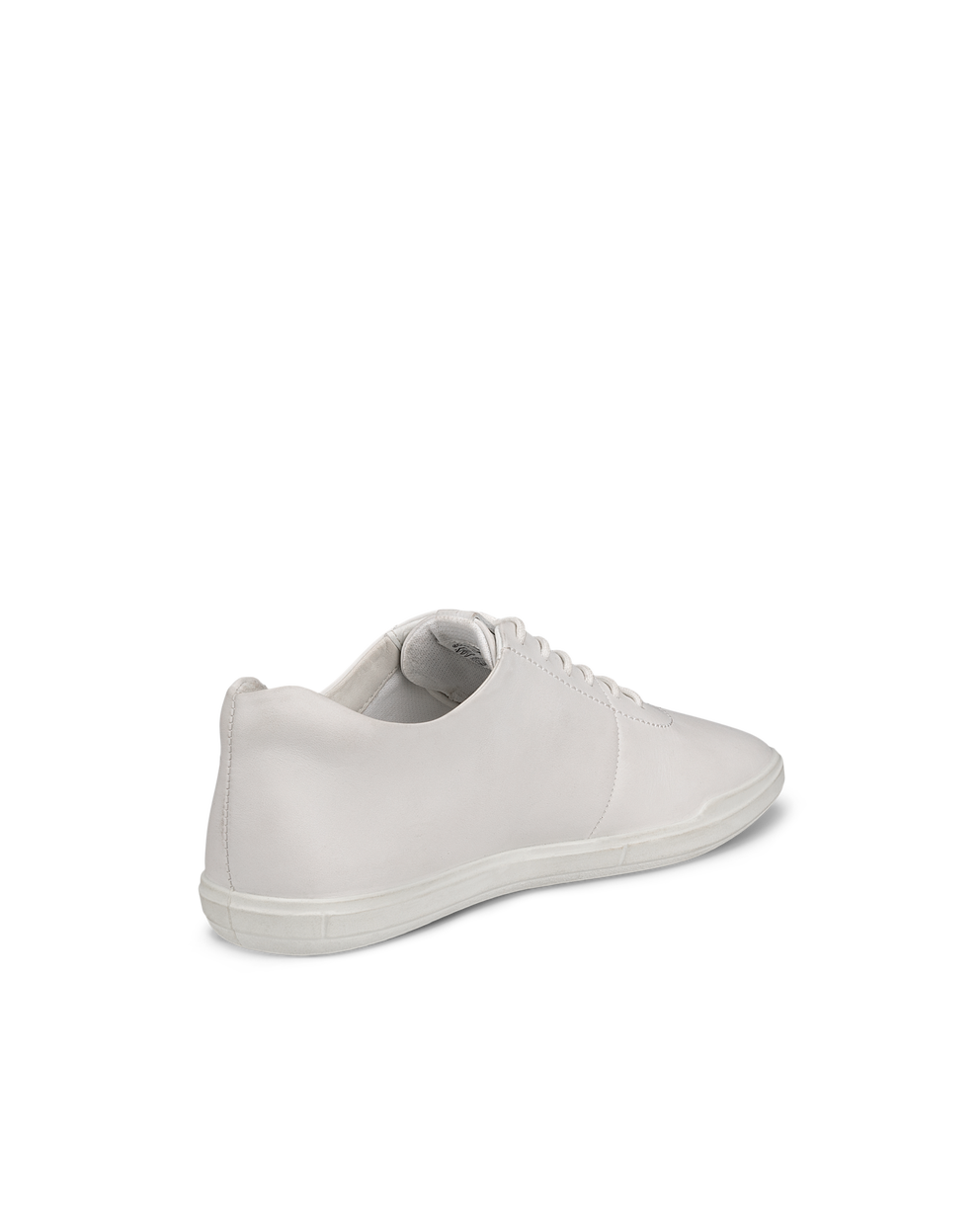 Women's ECCO® Simpil Leather Lace-Up Shoe - White - Back