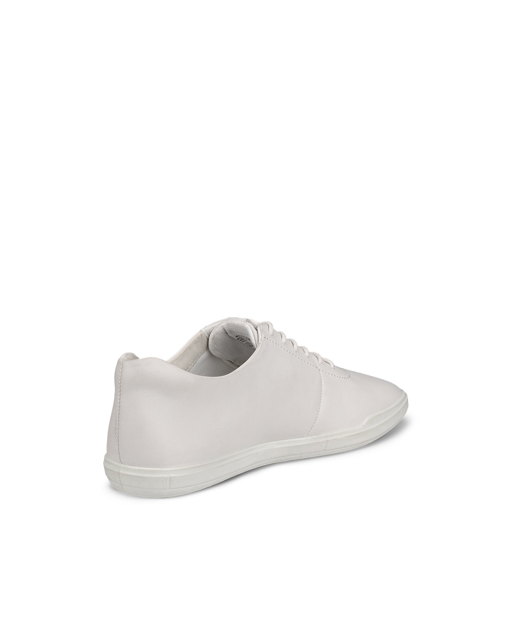 Women's ECCO® Simpil Leather Lace-Up Shoe - White - Back