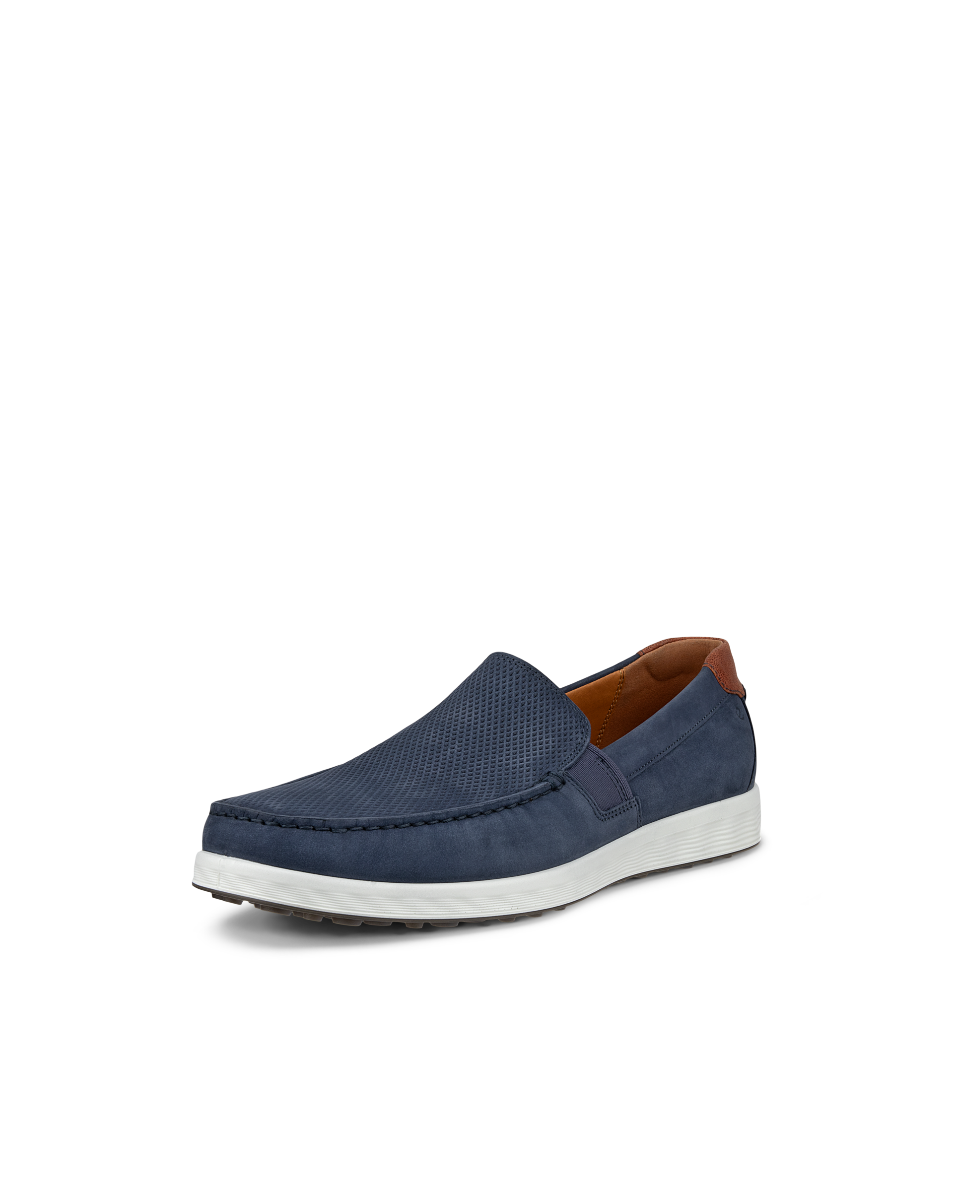 Men's ECCO® S Lite Moc Nubuck Moccasin - Blue - Main