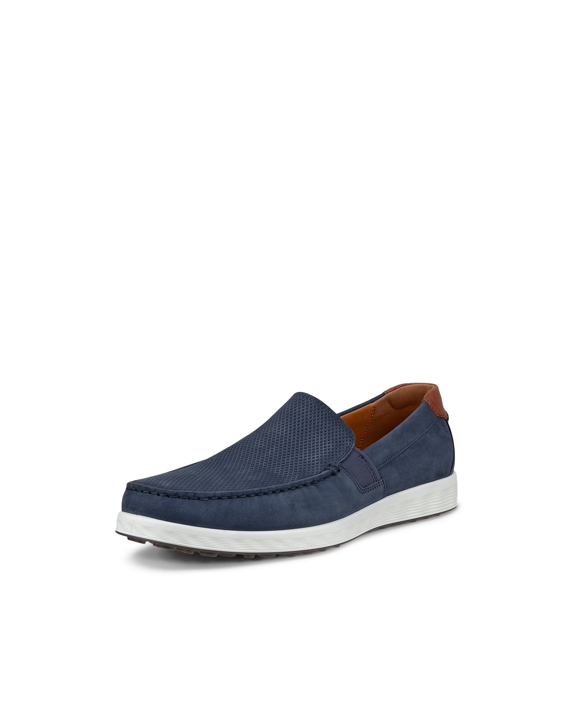 Men's ECCO® S Lite Moc Nubuck Moccasin - Blue - Main