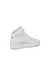 Women's ECCO® Soft 60 Leather High-Top Sneaker - White - Back