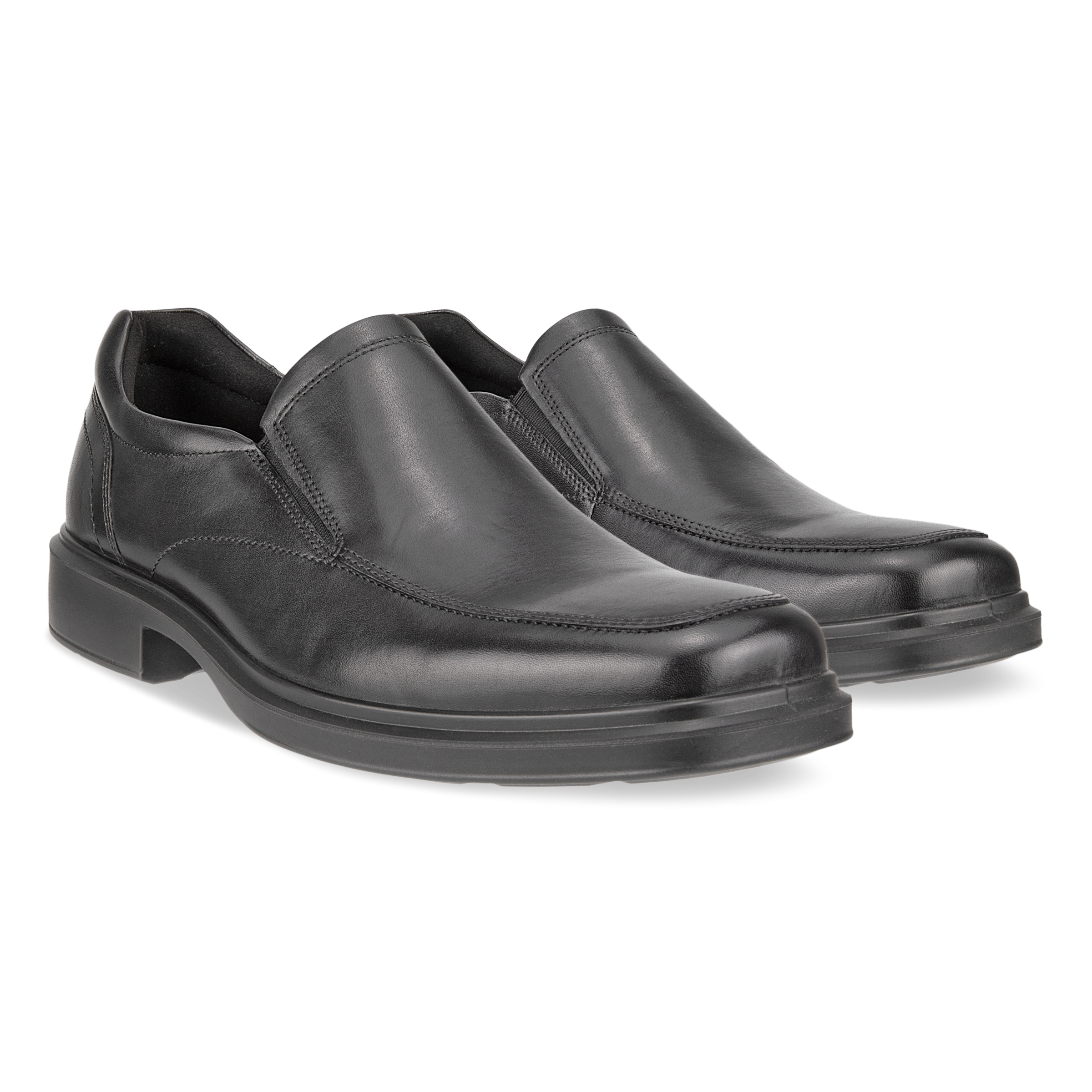 Men's ECCO® Helsinki 2 Leather Slip-On Dress Shoe | Brown