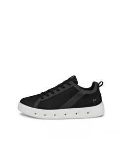 Women's ECCO® Street 720 Nubuck Gore-Tex Sneaker - Black - Outside