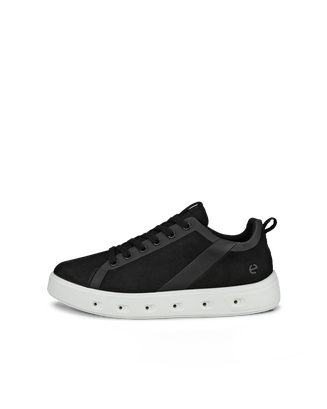 Women's ECCO® Street 720 Nubuck Gore-Tex Sneaker - Black - Outside