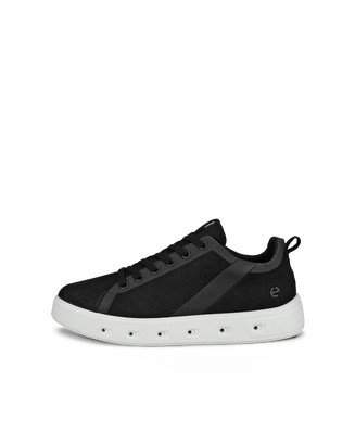 Women's ECCO® Street 720 Nubuck Gore-Tex Sneaker - Black - Outside