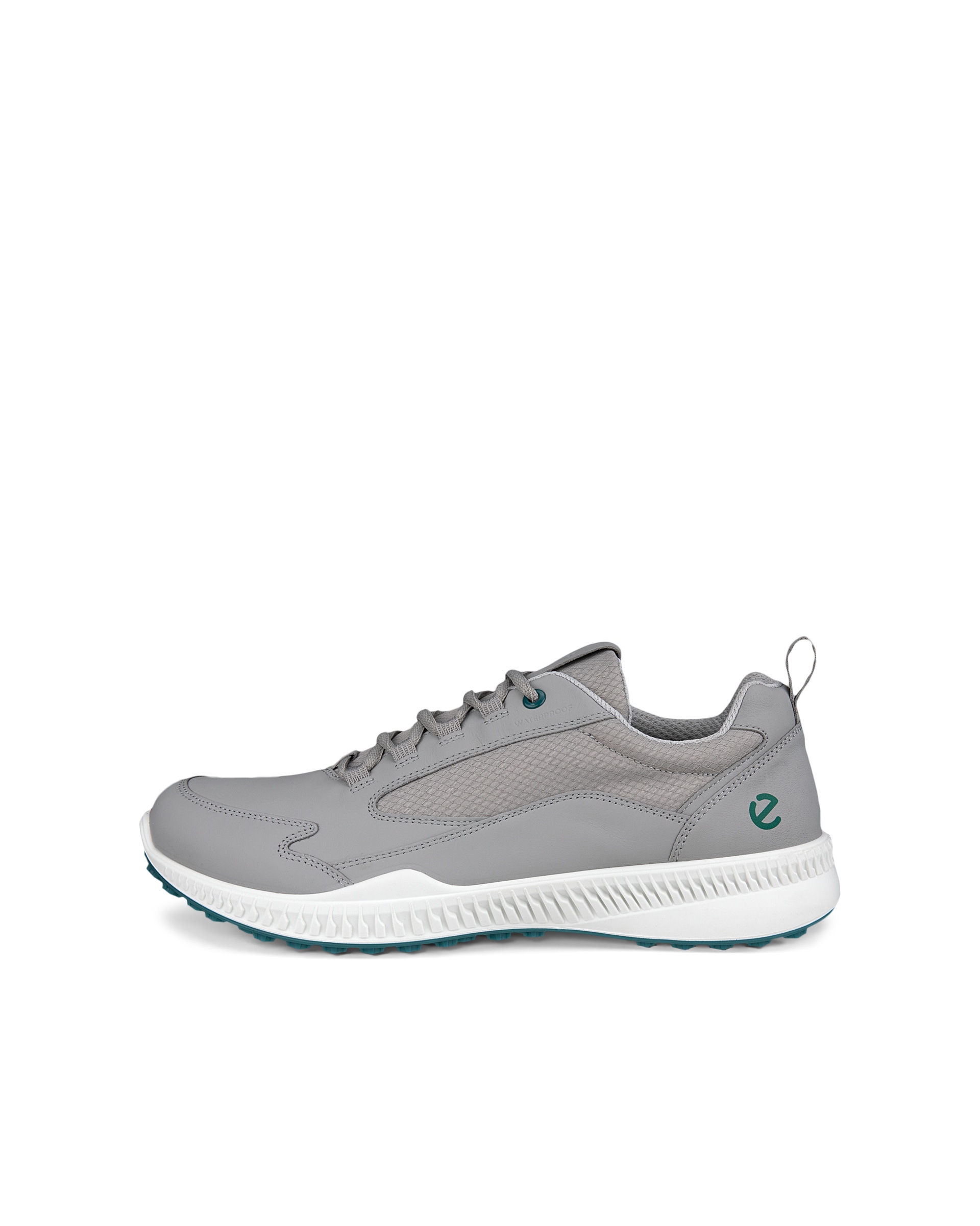 Men's ECCO® Golf S-Hybrid Leather Waterproof Shoe - Grey - Outside