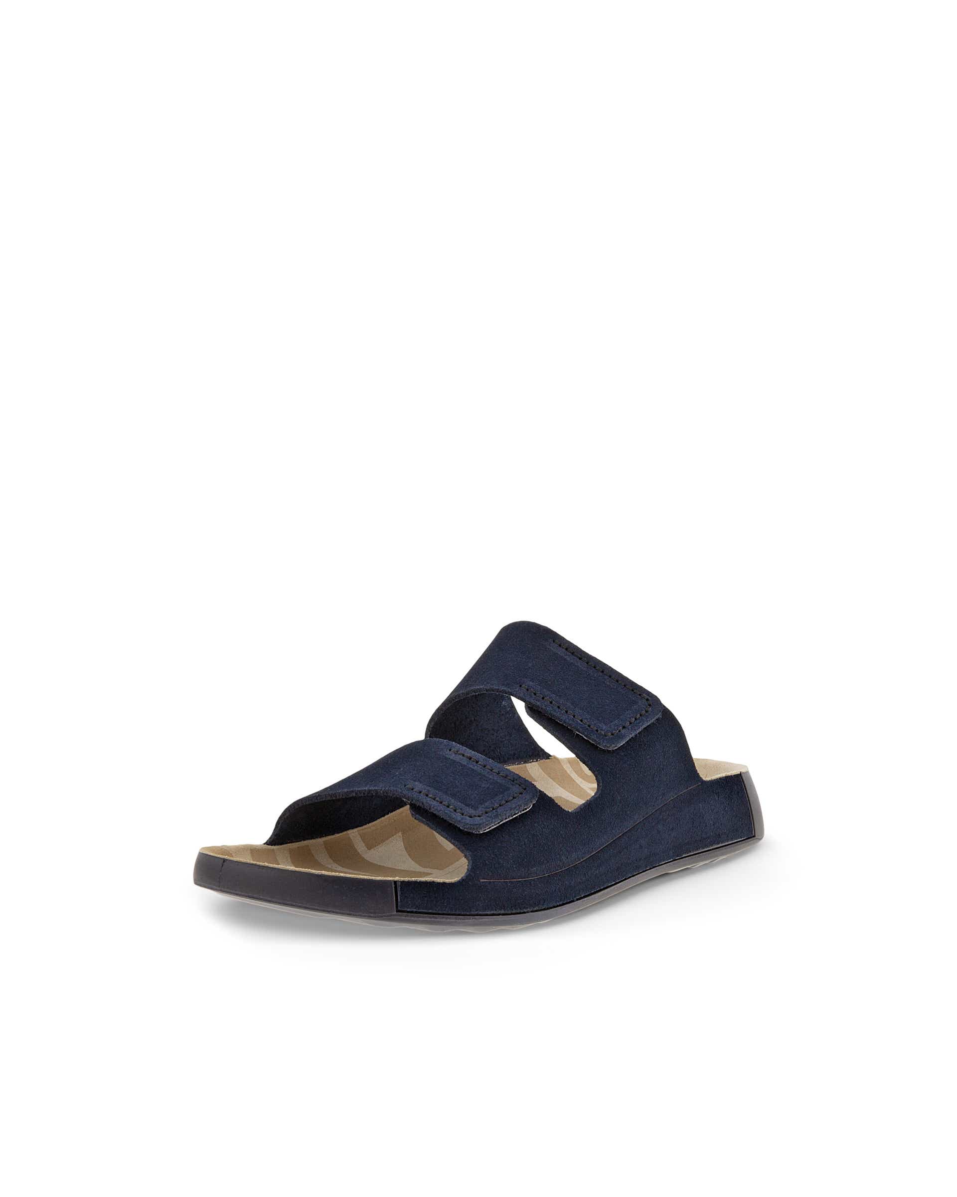 ECCO Cozmo Slide メンズ ヌバック2ストラップサンダル - 青 - Main