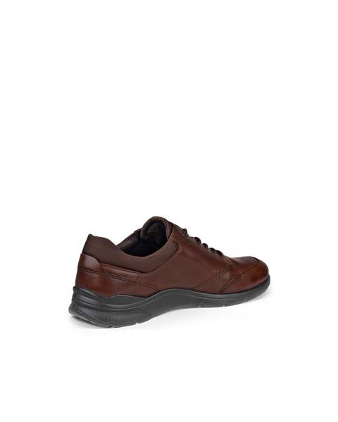 Men's ECCO® Irving Leather Lace-Up Shoe | Brown