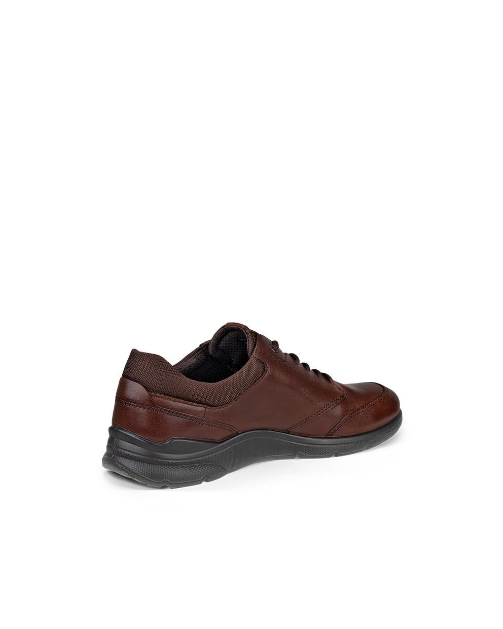 Men's ECCO® Irving Leather Lace-Up Shoe - Brown - Back