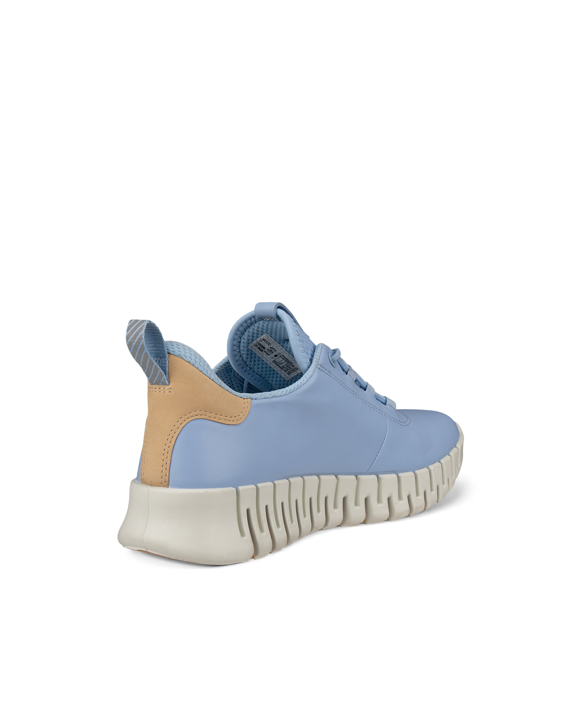 Women's ECCO® Gruuv Leather Sneaker - Blue - Back