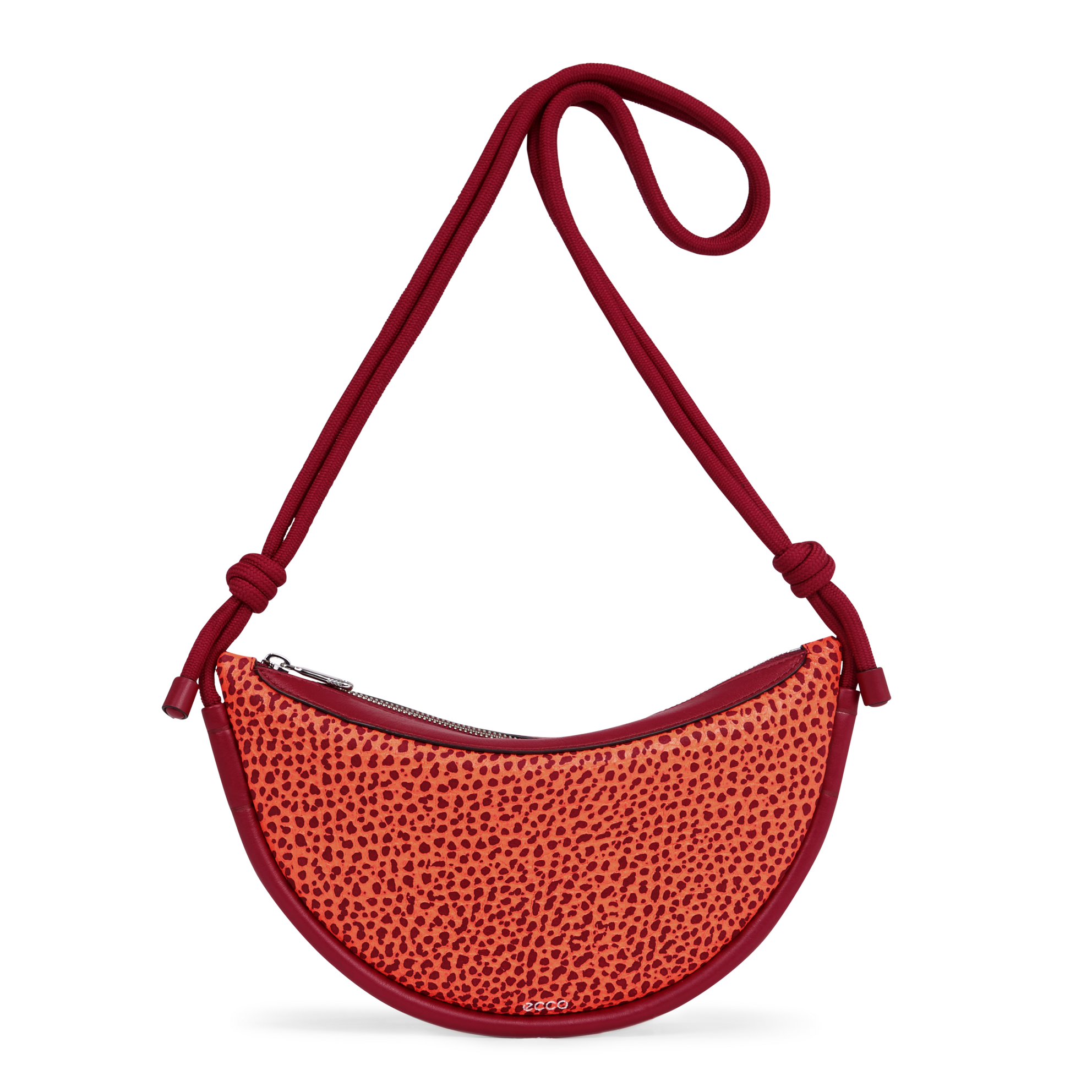 ECCO® Spearling Fortune Leather Crossbody Bag - Red - Main