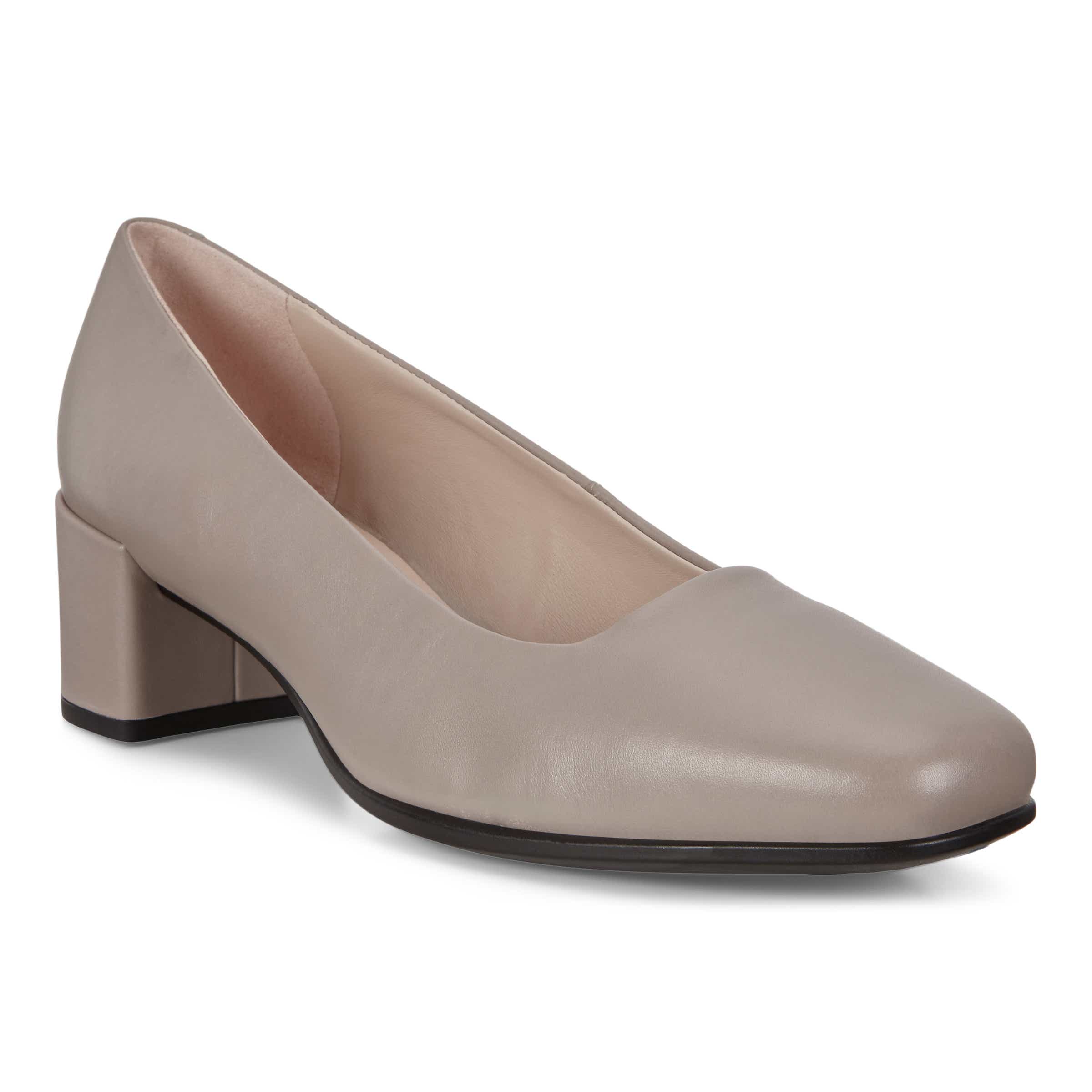 ECCO Shape 35 Squared ウィメンズ レザーハイヒールパンプス - Grey - Main