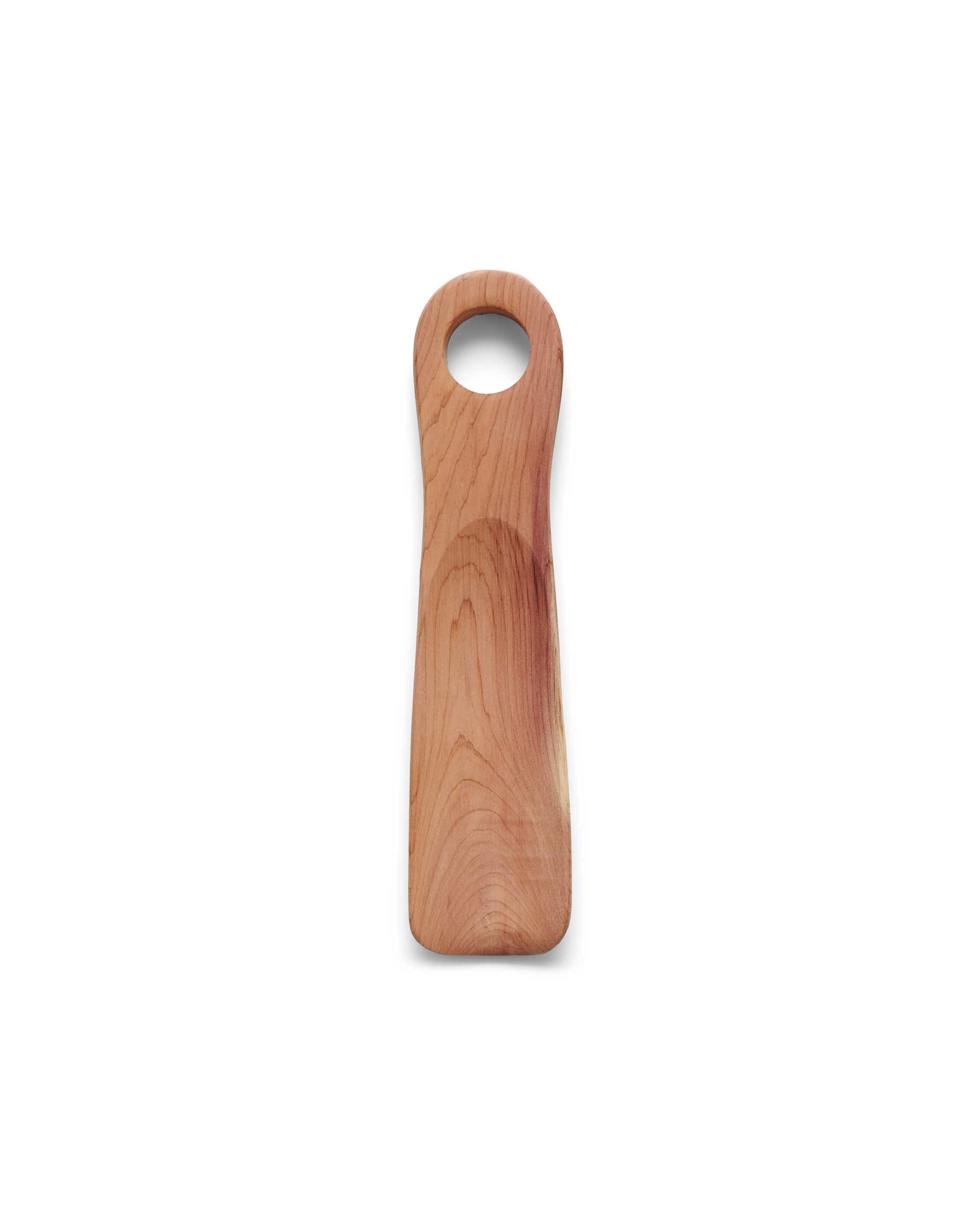 Malá dřevěná lžíce na obuv ECCO® - Hnědá - Detail-2