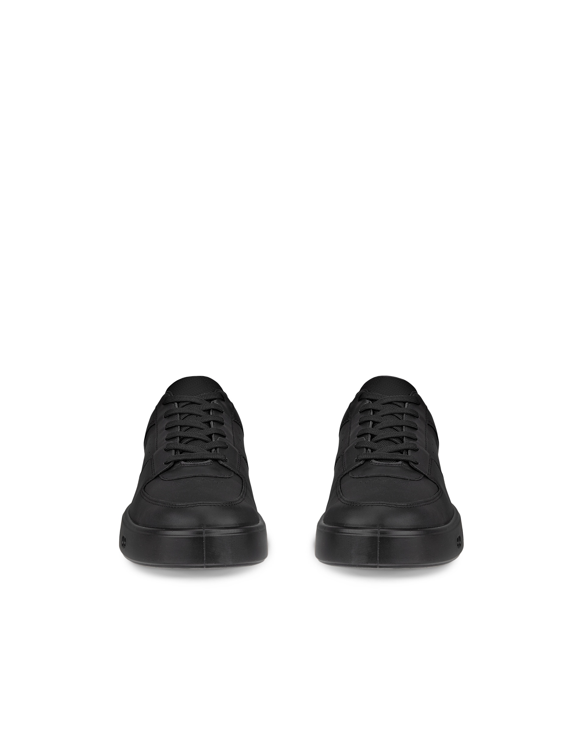 Men's ECCO® Street 720 Leather Gore-Tex Sneaker - Black - Front pair