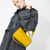 ECCO® Fingerprint Oversized Pot Leather Crossbody Bag - Yellow - Modelshot-1