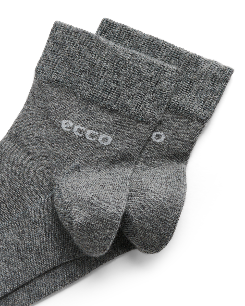 ECCO Classic Longlife Ankle-cut Socks - Grey - Detail-1