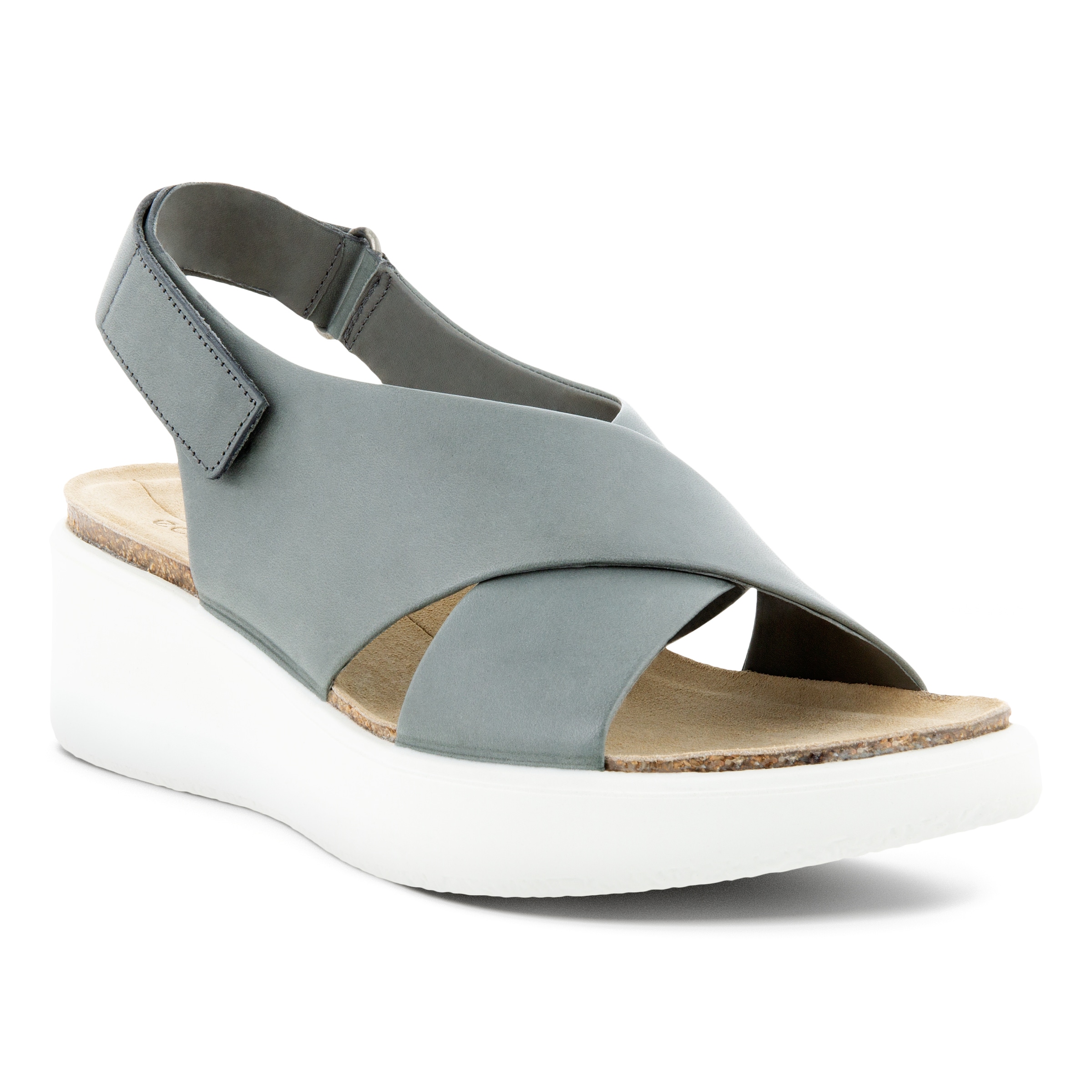 ECCO Women Corksphere Wedge Sandal S - Grey - Main