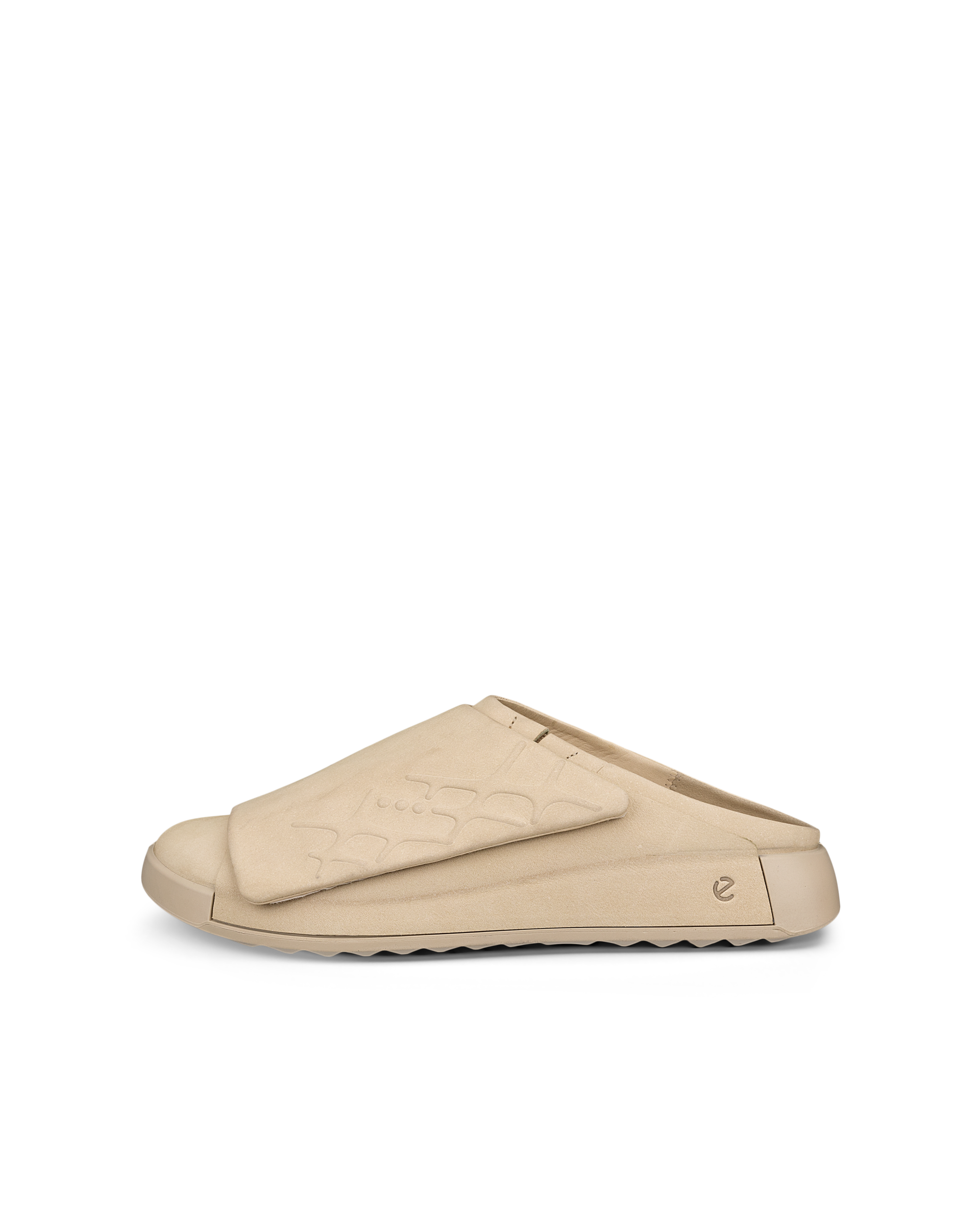 Men's ECCO® Cozmo Leather Mule Sandal - Beige - Outside