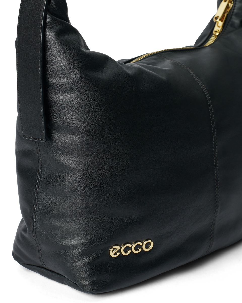 ECCO® Mahukas nahast õlakott - Must - Detail-1