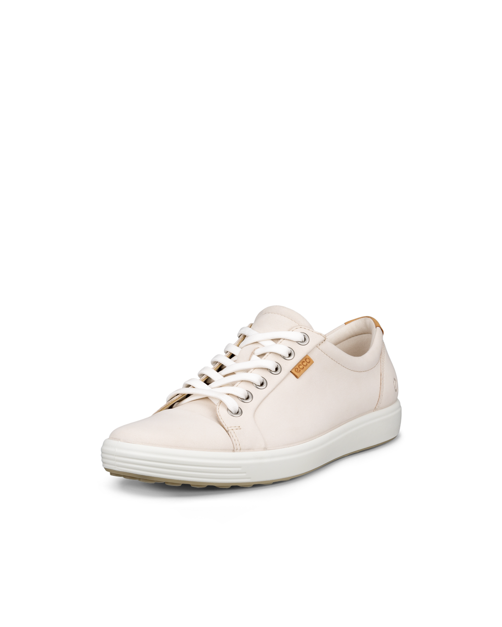 Women's ECCO® Soft 7 Nubuck Sneaker - Beige - Main