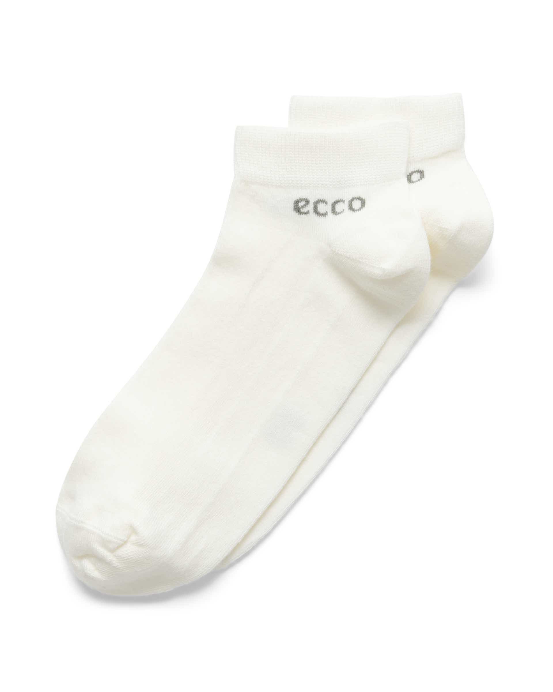 Unisex ECCO® Longlife Low-Cut Socks (2-Pack) - White - Detail-2