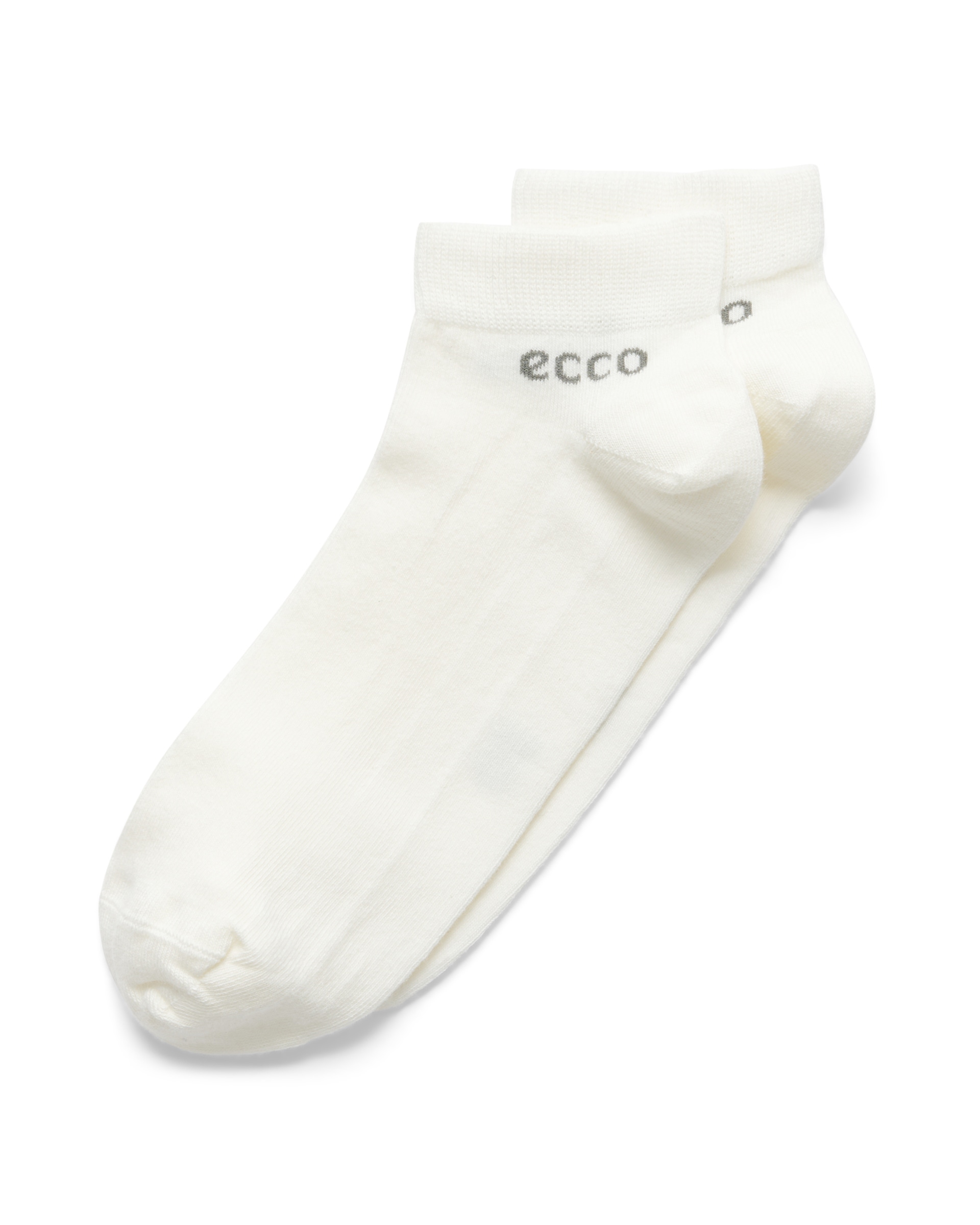 Unisex ECCO® Longlife Low-Cut Socks (2-Pack) - White - Detail-2