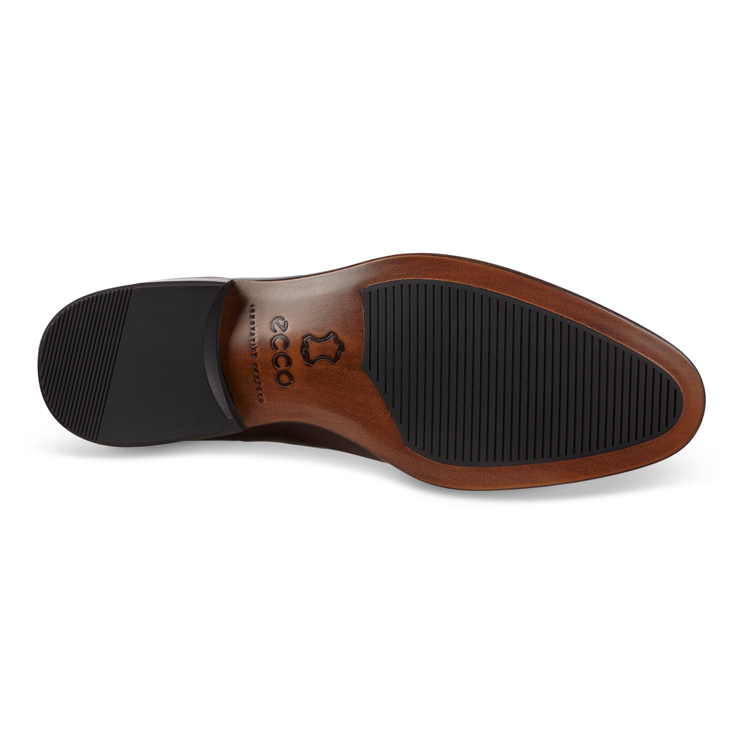 ECCO Vitrus Mondial メンズ レザーダービーシューズ - 茶色 - Sole