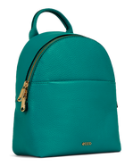 ECCO® Round Pack S Pebbled Leather Backpack - Green - Main