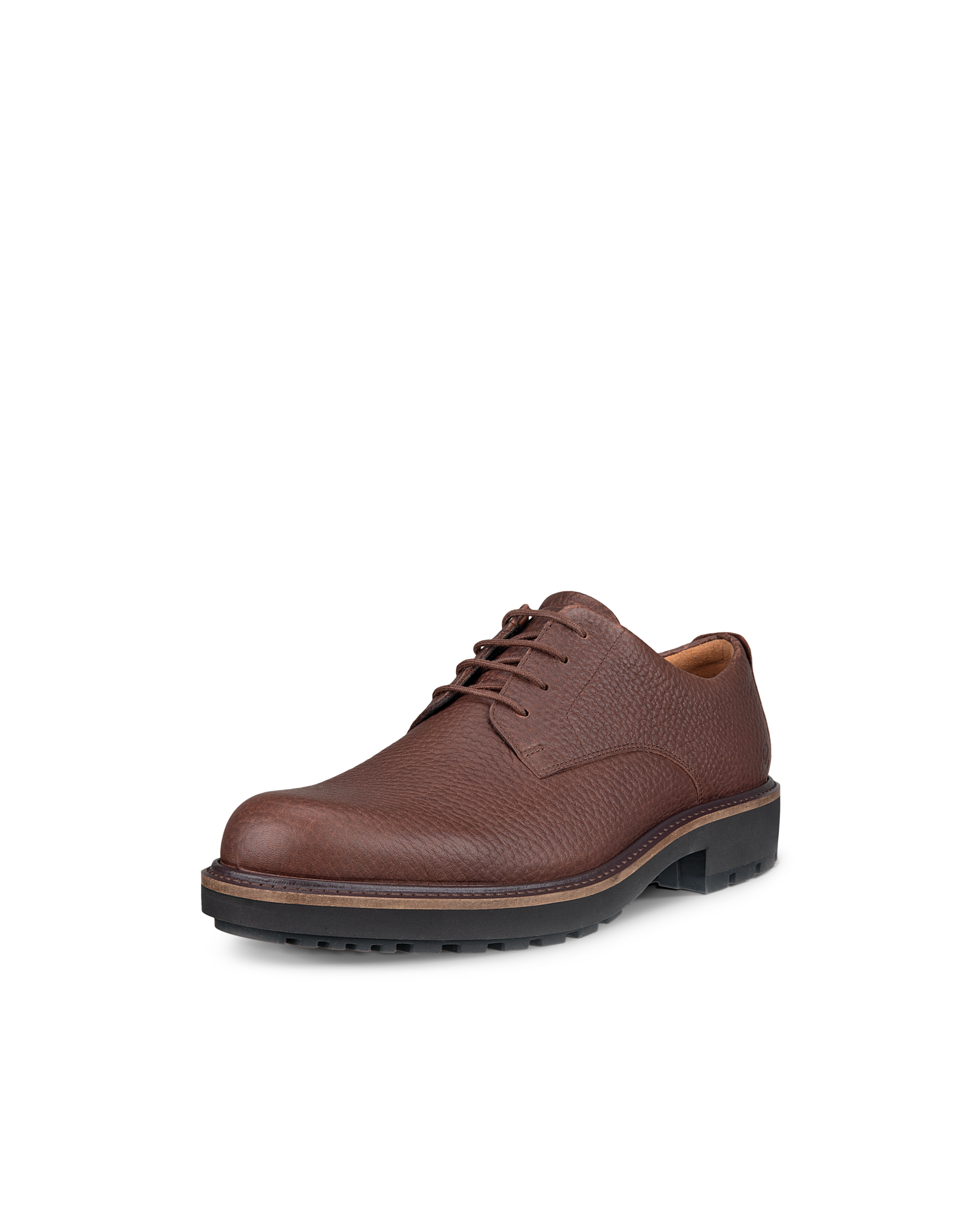 Men's ECCO® Metropole Oslo Leather Derby Shoe - Brown - Main